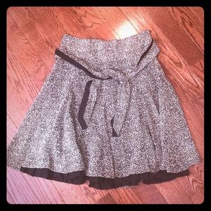 H&M Micro Leopard Skirt
